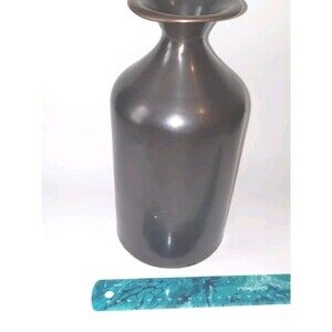Kohl’s 10” Copper Metal Vase – Rustic Decor – Slight Dent on Rim (See Images)
